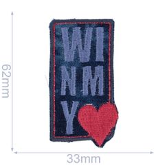 Iron-on patch win my heart - 5pcs