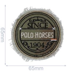 HKM Applicatie polo horses 65x65mm - 5st