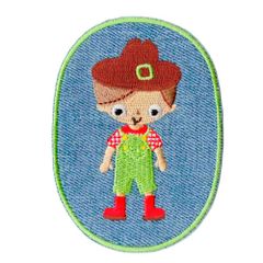 Iron-on patches Knee patch jeans with farmer - 5pcs