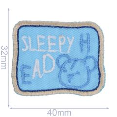 Iron-on patches Sleepy Head - 5pcs