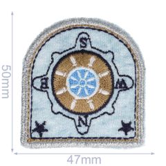 Applikation Wappen N-E-S-W klein - 5Stk