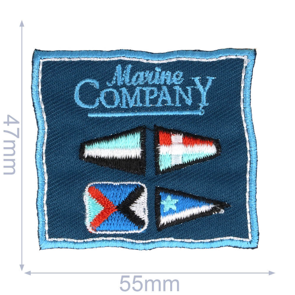 Applicatie Marine Company blauw - 5st