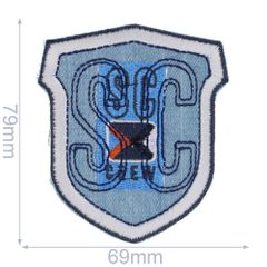 Applicatie Wapen SC lichte jeans - 5st