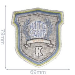 Applicatie Wapen Kite Camp bruin Jersey - 5st