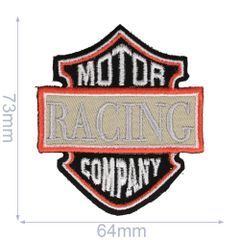 Applicatie Motor Racing Company zwart/grijs - 5st