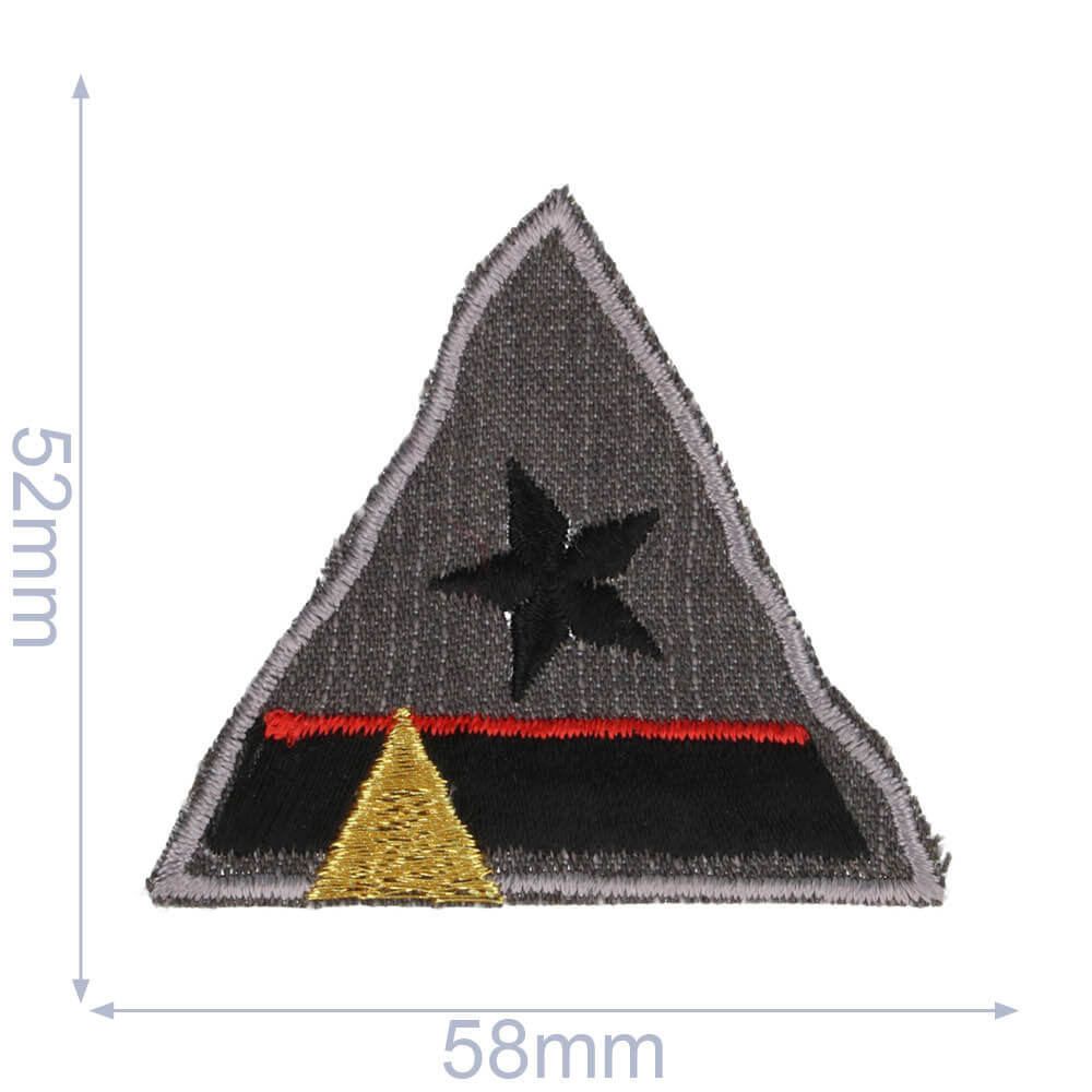 Iron-on patches star on jeans - 5pcs