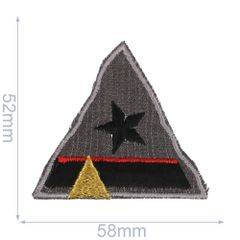 Iron-on patches star on jeans - 5pcs