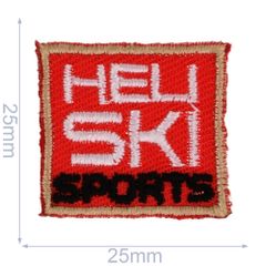 HKM Applikation heli ski sports viereck 25x25mm - 5Stk