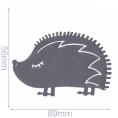 HKM Iron-on patch hedgehog - 5pcs