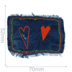 Applicatie Hartjes op jeans - 5st