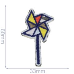 Iron-on patches Wind mill - 5pcs