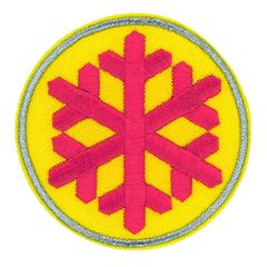 HKM Applicatie Sneeuwvlok rood - 5st