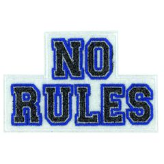 HKM Iron-on patch NO RULES - 5pcs