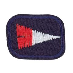 HKM Iron-on patches arms red and white - 5pcs