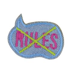 HKM Iron-on patches rules speech bubble - 5pcs