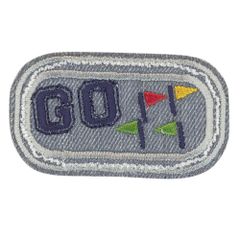 HKM Applikation Go auf Jeans - 5Stk