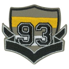 HKM Iron-on patches 93 black arms - 5pcs