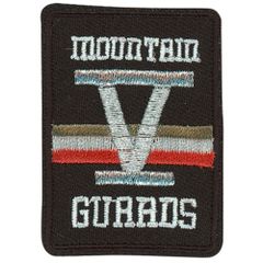 HKM Applikation Mountain Guaads beige-silber-rot - 5Stk