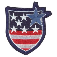 HKM Iron-on patches arms with white stars - 5pcs