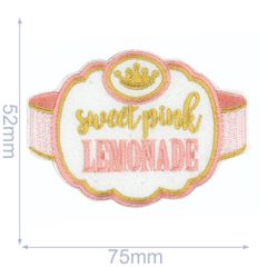 HKM Iron-on patch sweet pink - 5pcs