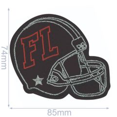 HKM Applikation Footballhelm FL 85x74mm - 5Stk