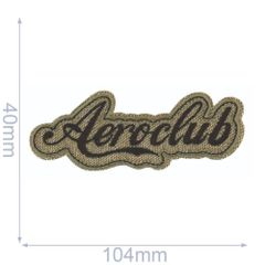 HKM Applikation Aeroclub 104x40mm - 5Stk