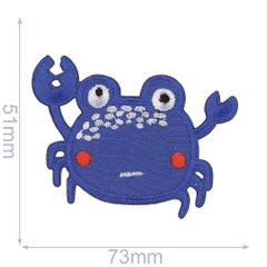 HKM Iron-on patch crab - 5pcs