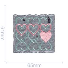 HKM Applikation Kleeblatt-Herz-Stern - 3Stk