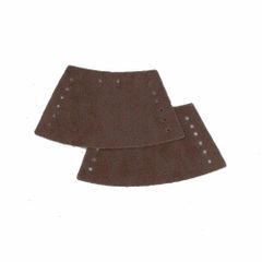 Kordelkappen Imitat-Veloursleder - 5 Paar