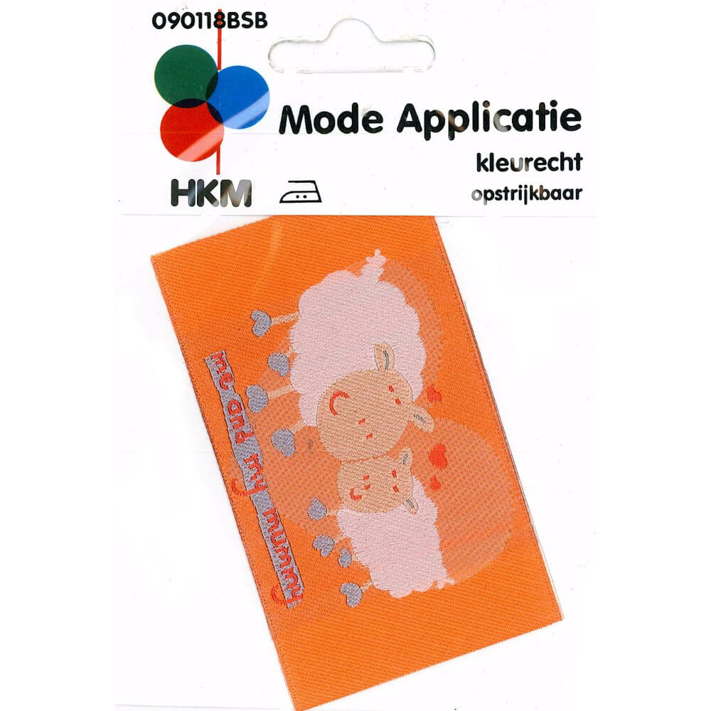 Applicatie Label Me and my Mummy schapen - 5st