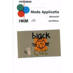 Applikation Black cat - 5 Stück