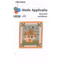 Iron-on patches Castle - 5pcs