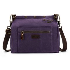 Della Q Makers 3-in-1 Rucksack canvas 32x15x28cm purple -1pc
