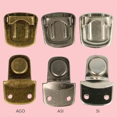 Steckschloss für Taschen 4,5x3cm - 12Stk