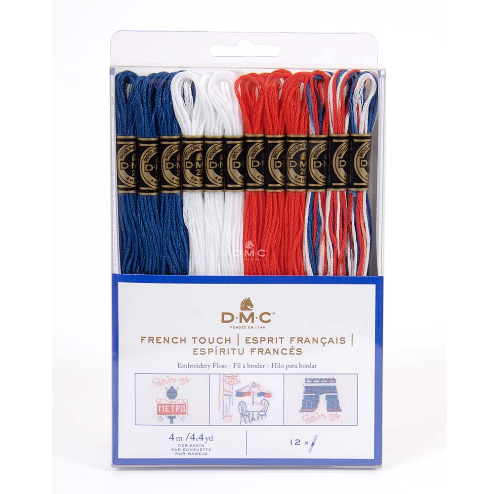 DMC Mouliné splijtzijde assor. 12x4m - 1st - French Spirit