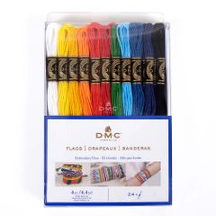 DMC Mouliné Stranded cotton assor. 12x4m - 1pc - Flags