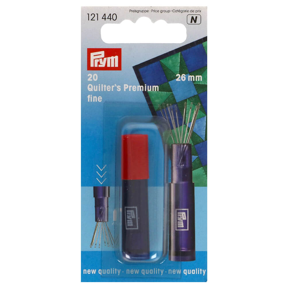 Prym Quiltingnaalden fijn zilver - 5x20st