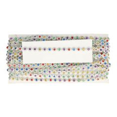 Bead trim flowers with diamantes 9mm - 9.2m