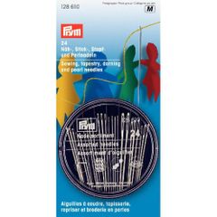 Prym Näh-Stick-Stopf-Perlnadel Sortiment silber - 5x24Stk