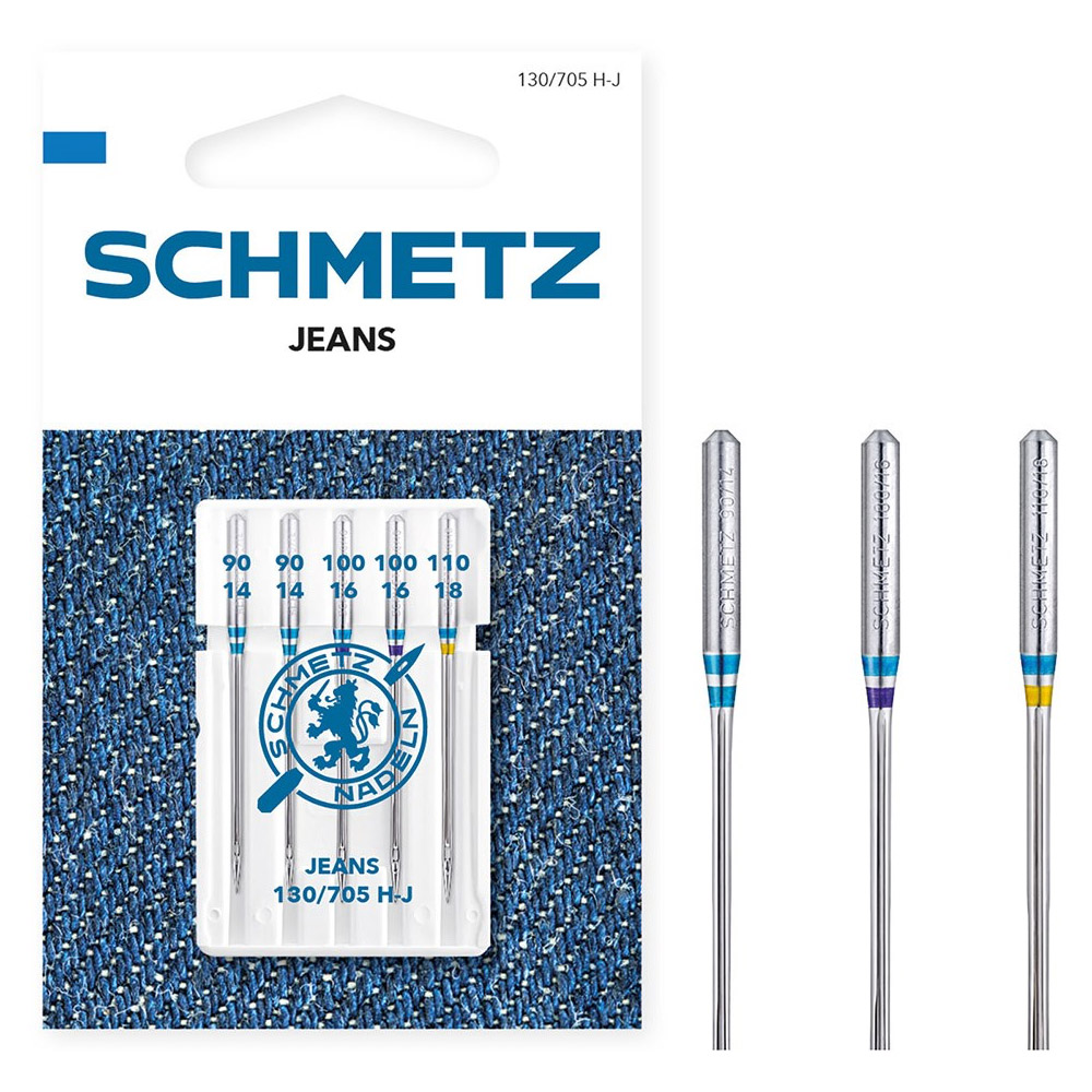 Schmetz Jeans 5 naalden 90-110 - 10st