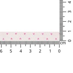 DMC Biaisband hartjes - 3x3m