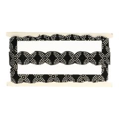 Ribbon black with rhinestones 28mm - 10m