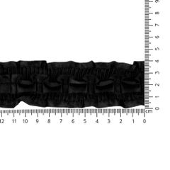 Satin ruffle trim 40mm - 15m