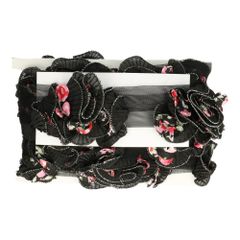 Tulle trim with flowers 110mm - 5m