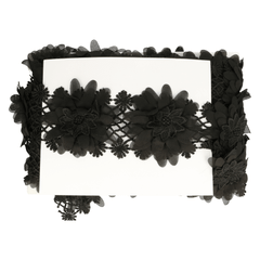 Lace trim with flowers 90mm - 9.5m