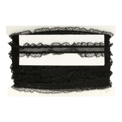 Elastic lace trim double-sided 40mm - 20m