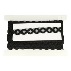 Trim embroidered retro design on tulle - 13.8m