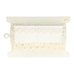 Trim embroidered retro design on tulle - 13.8m - 089