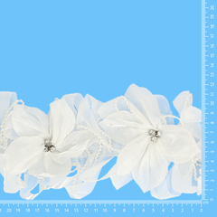 Band Blume Strass - 5m - 009