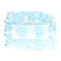 Decorative trim flowers pastel 80mm - 10m